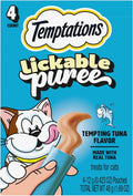 Creamy Puree Squeezable Lickable Cat Treats, Wet Cat Treats with Tuna, 0.42 Oz. Tubes, 4 Count, Pack of 11 (44 Total)